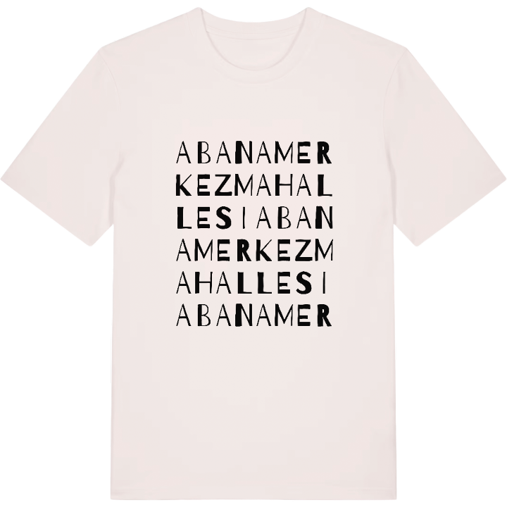 Abana Merkez Mahallesi wordplay t-shirt – t-shirt from PinShirt