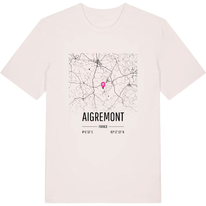 Aigremont map t-shirt – t-shirt from PinShirt