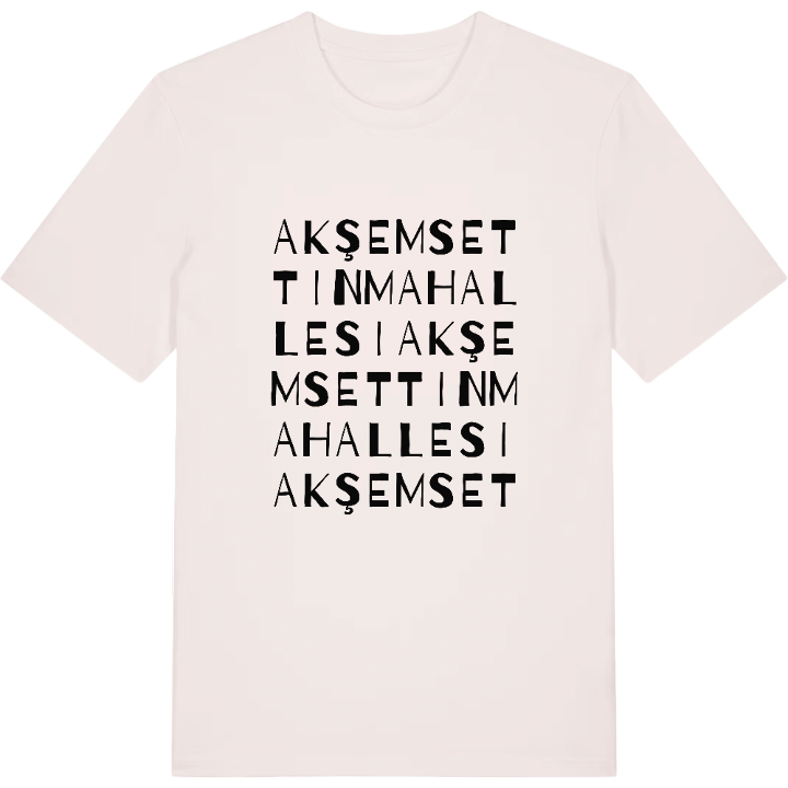 Akşemsettin Mahallesi wordplay t-shirt – t-shirt from PinShirt