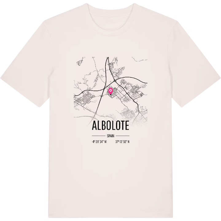 Albolote map t-shirt – t-shirt from PinShirt