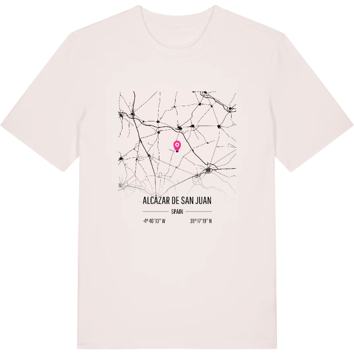 Alcázar de San Juan map t-shirt – t-shirt from PinShirt
