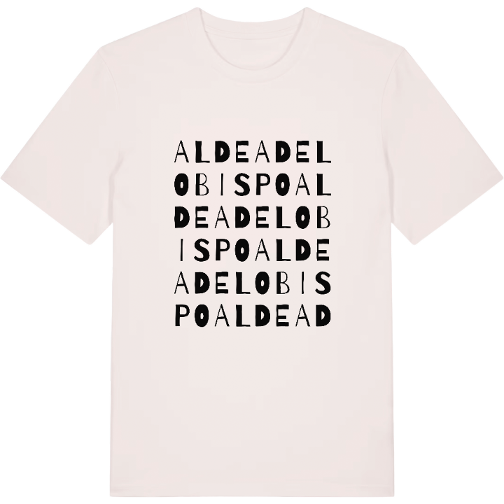 Aldea del Obispo wordplay t-shirt – t-shirt from PinShirt