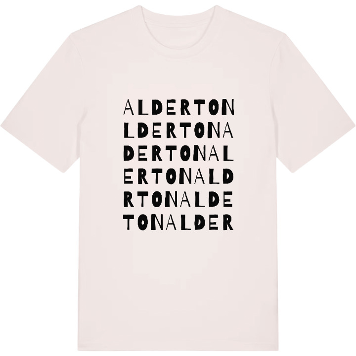 Alderton wordplay t-shirt – t-shirt from PinShirt