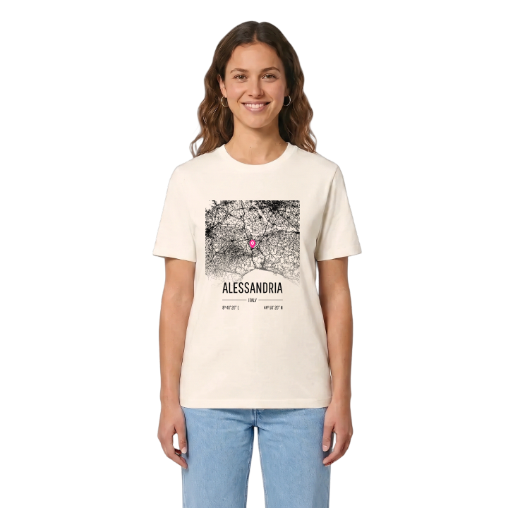 Alessandria map t-shirt – t-shirt from PinShirt