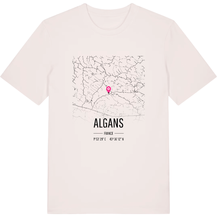 Algans map t-shirt – t-shirt from PinShirt