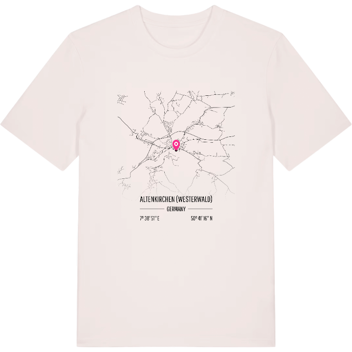 Altenkirchen (Westerwald) map t-shirt – t-shirt from PinShirt
