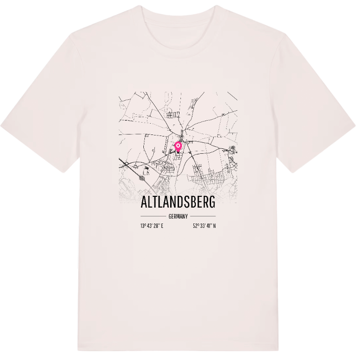 Altlandsberg map t-shirt – t-shirt from PinShirt