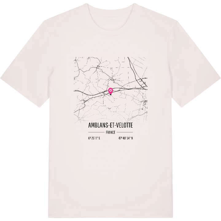 Amblans-et-Velotte map t-shirt – t-shirt from PinShirt