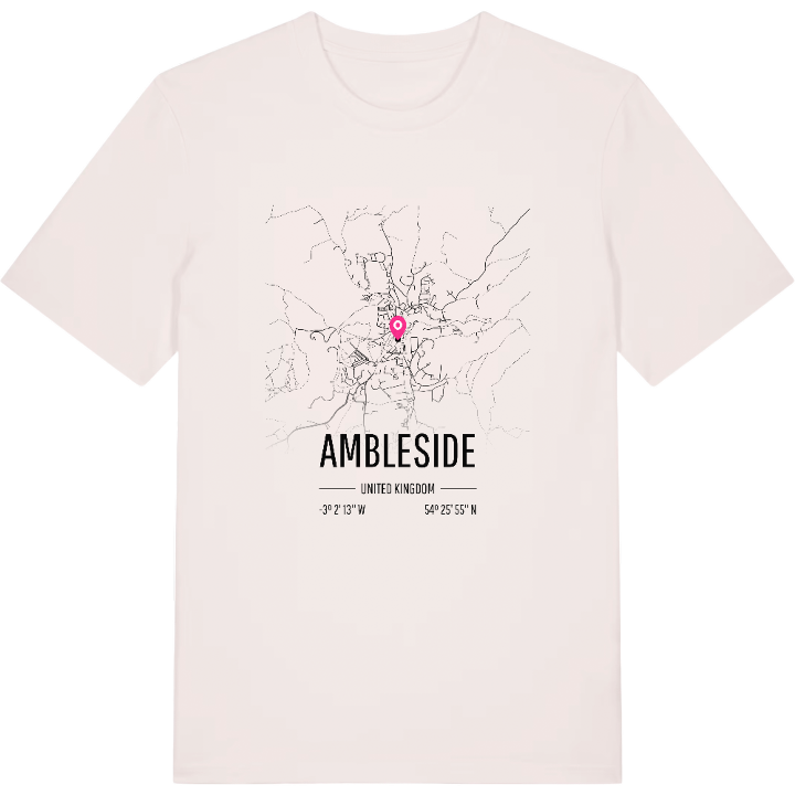 Ambleside map t-shirt – t-shirt from PinShirt