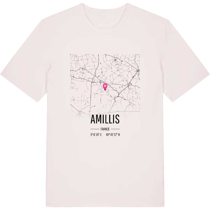Amillis map t-shirt – t-shirt from PinShirt