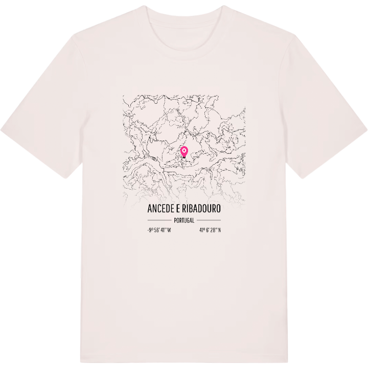 Ancede e Ribadouro map t-shirt – t-shirt from PinShirt