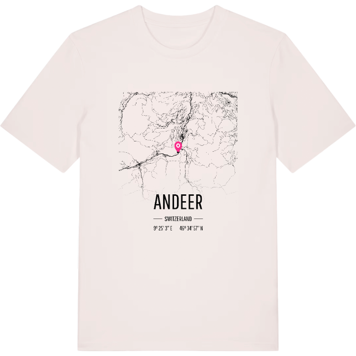 Andeer map t-shirt – t-shirt from PinShirt