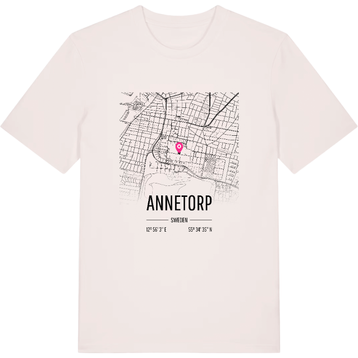 Annetorp map t-shirt – t-shirt from PinShirt