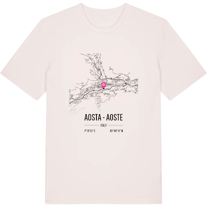 Aosta - Aoste map t-shirt – t-shirt from PinShirt