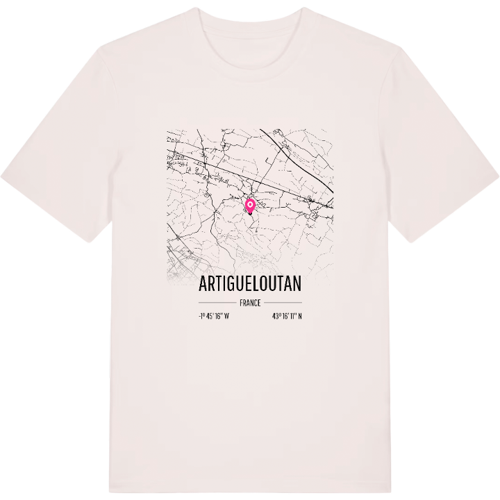 Artigueloutan map t-shirt – t-shirt from PinShirt