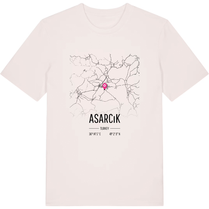 Asarcık map t-shirt – t-shirt from PinShirt