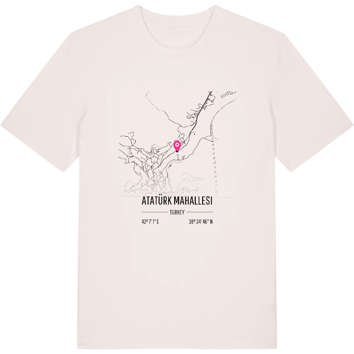Atatürk Mahallesi map t-shirt – t-shirt from PinShirt