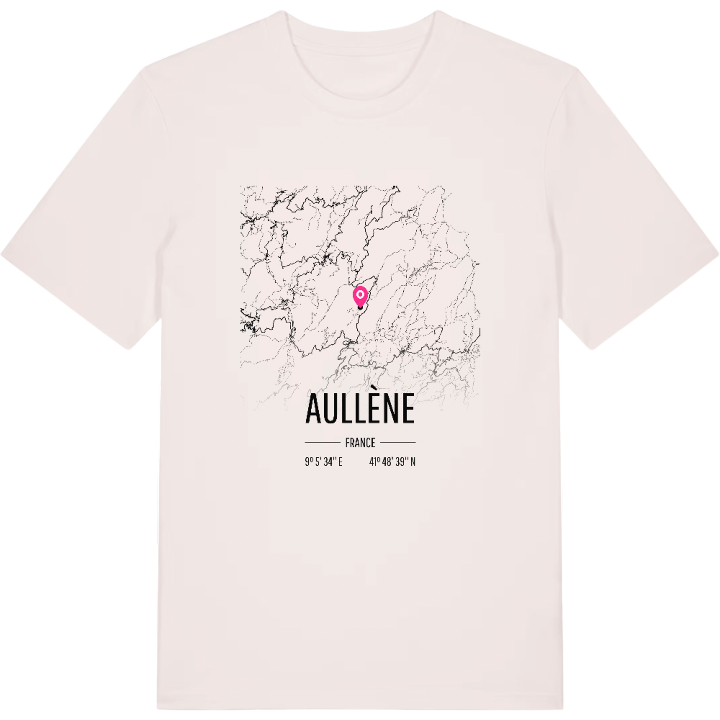 Aullène map t-shirt – t-shirt from PinShirt