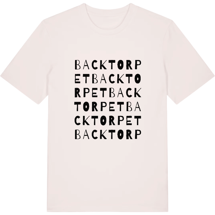 Backtorpet wordplay t-shirt – t-shirt from PinShirt