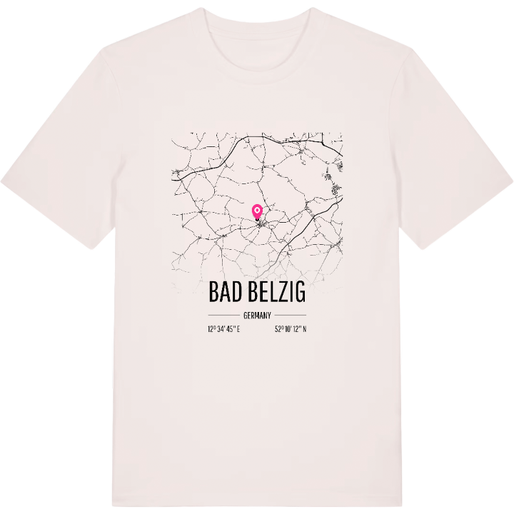 Bad Belzig map t-shirt – t-shirt from PinShirt