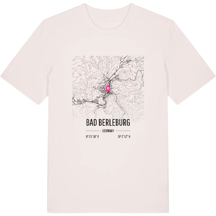 Bad Berleburg map t-shirt – t-shirt from PinShirt