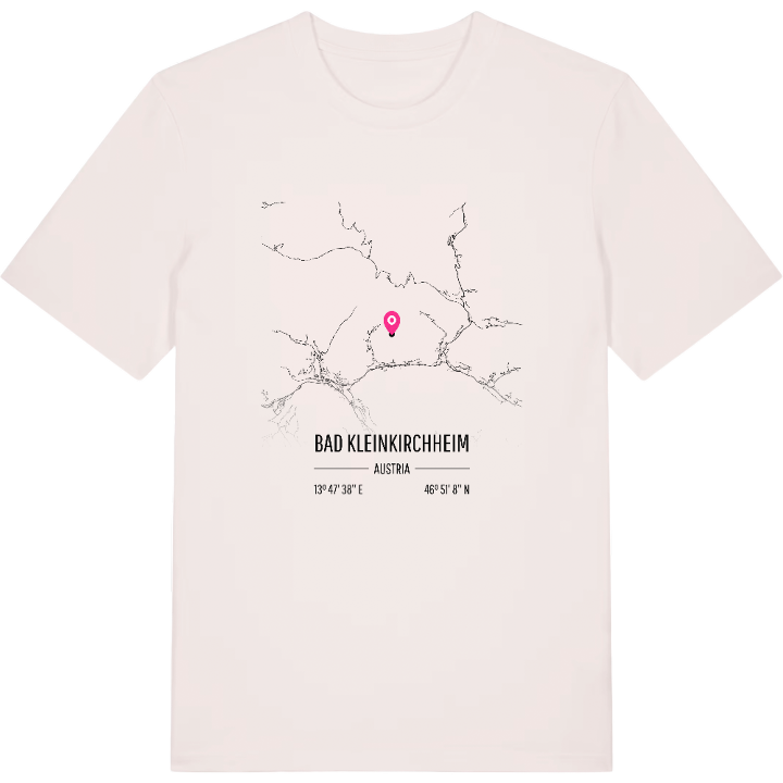 Bad Kleinkirchheim map t-shirt – t-shirt from PinShirt