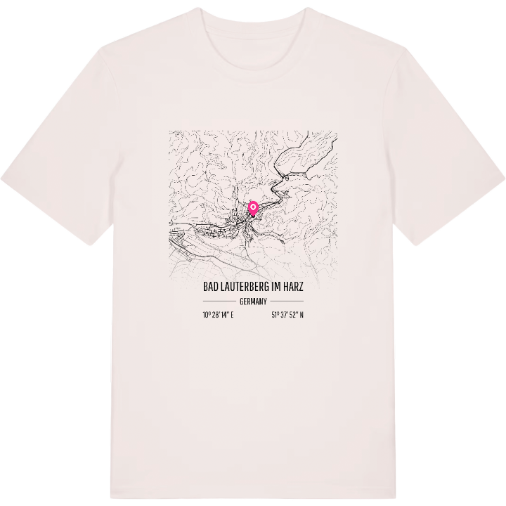 Bad Lauterberg im Harz map t-shirt – t-shirt from PinShirt