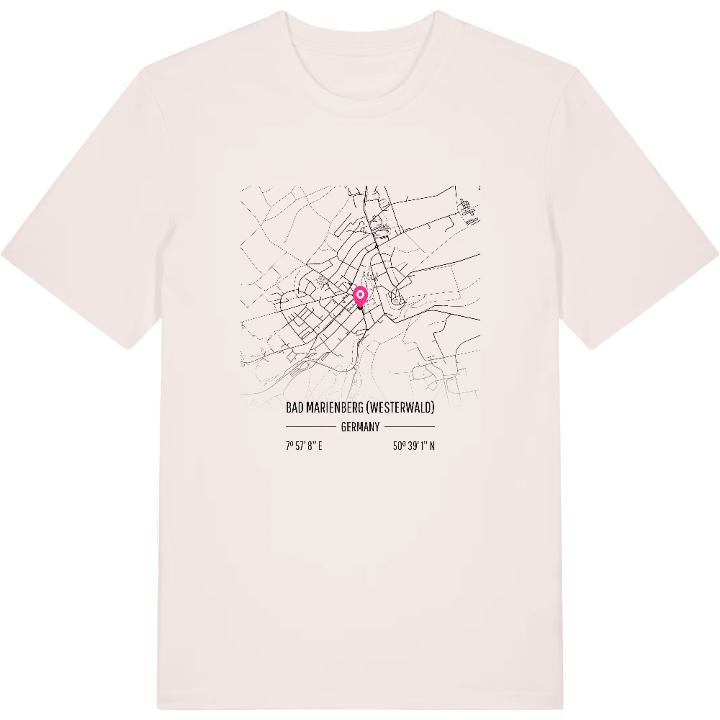 Bad Marienberg (Westerwald) map t-shirt – t-shirt from PinShirt