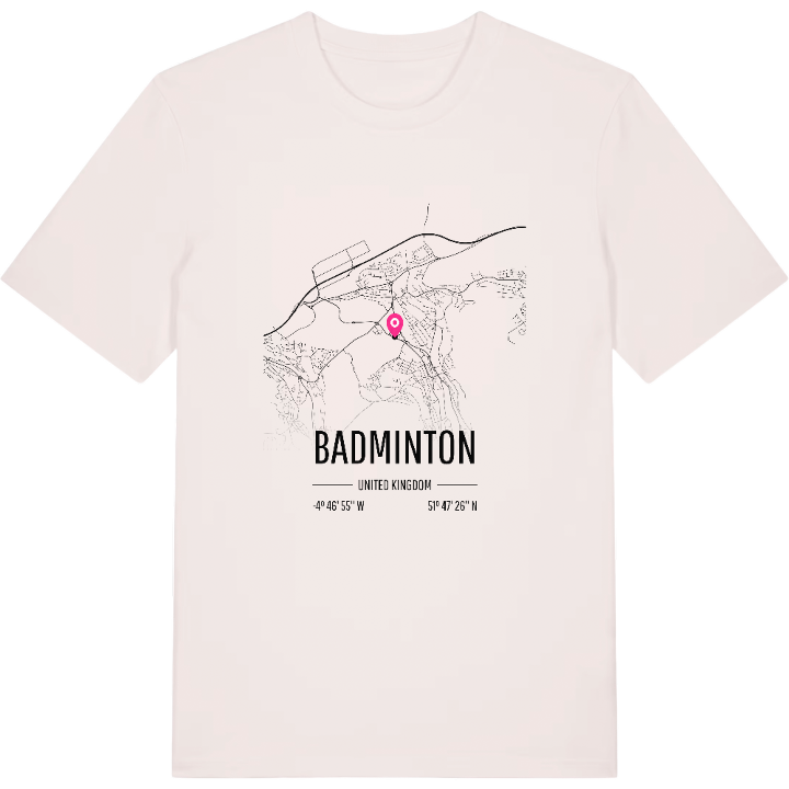 Badminton map t-shirt – t-shirt from PinShirt