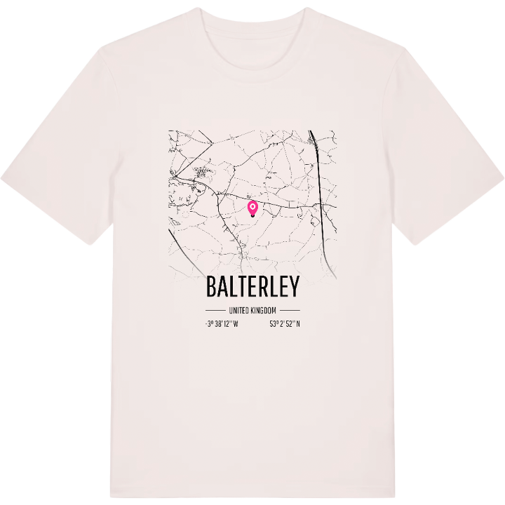 Balterley map t-shirt – t-shirt from PinShirt