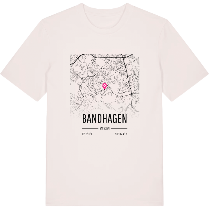Bandhagen map t-shirt – t-shirt from PinShirt