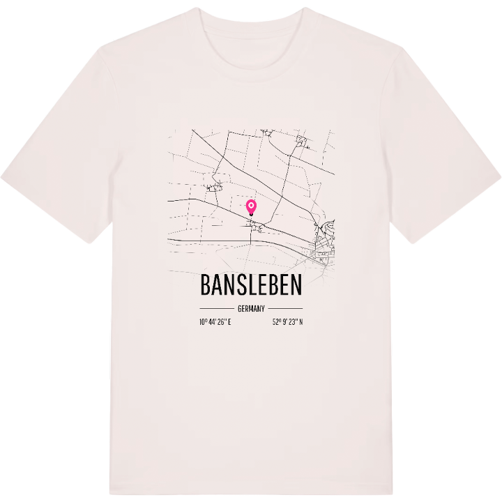 Bansleben map t-shirt – t-shirt from PinShirt