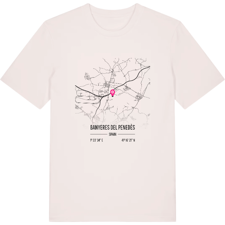 Banyeres del Penedès map t-shirt – t-shirt from PinShirt