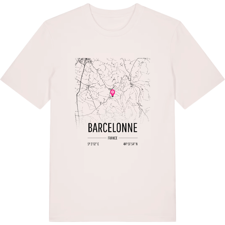 Barcelonne map t-shirt – t-shirt from PinShirt
