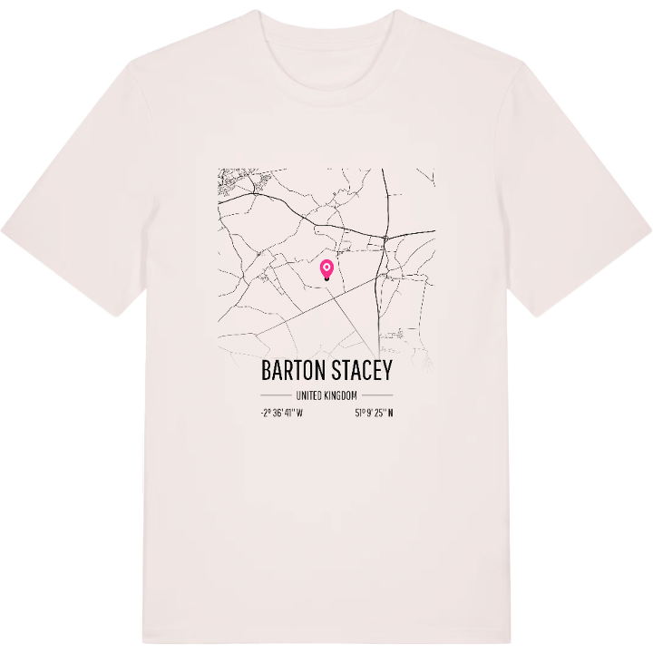 Barton Stacey map t-shirt – t-shirt from PinShirt