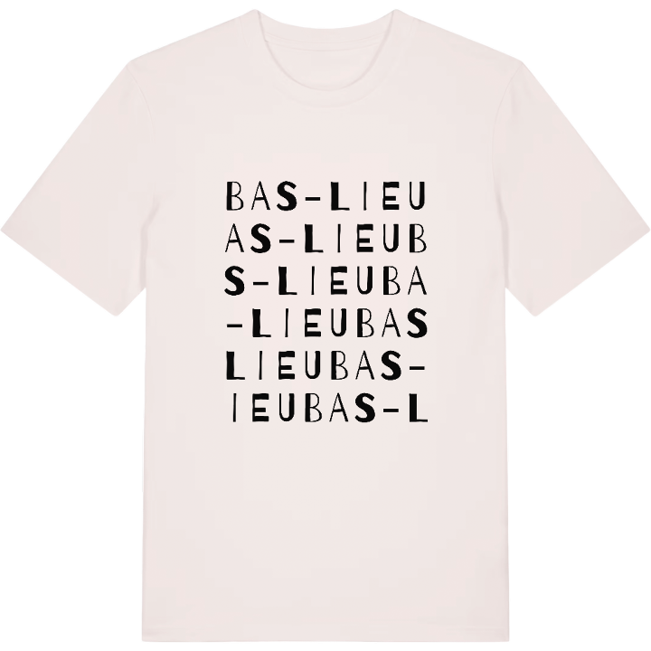 Bas-Lieu wordplay t-shirt – t-shirt from PinShirt
