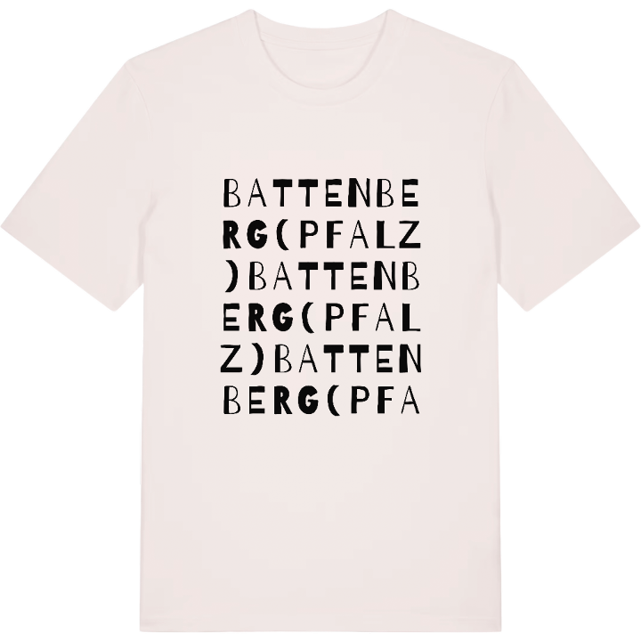 Battenberg (Pfalz) wordplay t-shirt – t-shirt from PinShirt