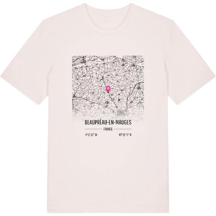 Beaupréau-en-Mauges map t-shirt – t-shirt from PinShirt