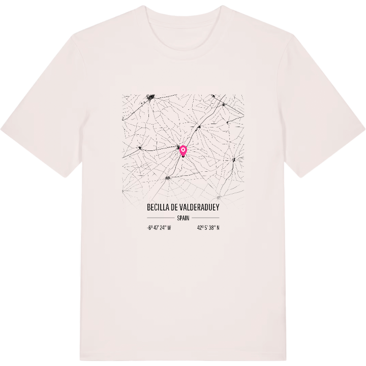 Becilla de Valderaduey map t-shirt – t-shirt from PinShirt
