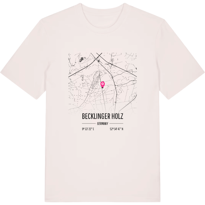 Becklinger Holz map t-shirt – t-shirt from PinShirt