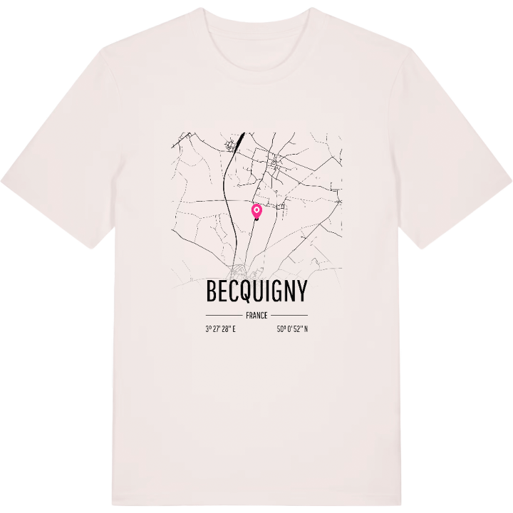Becquigny map t-shirt – t-shirt from PinShirt