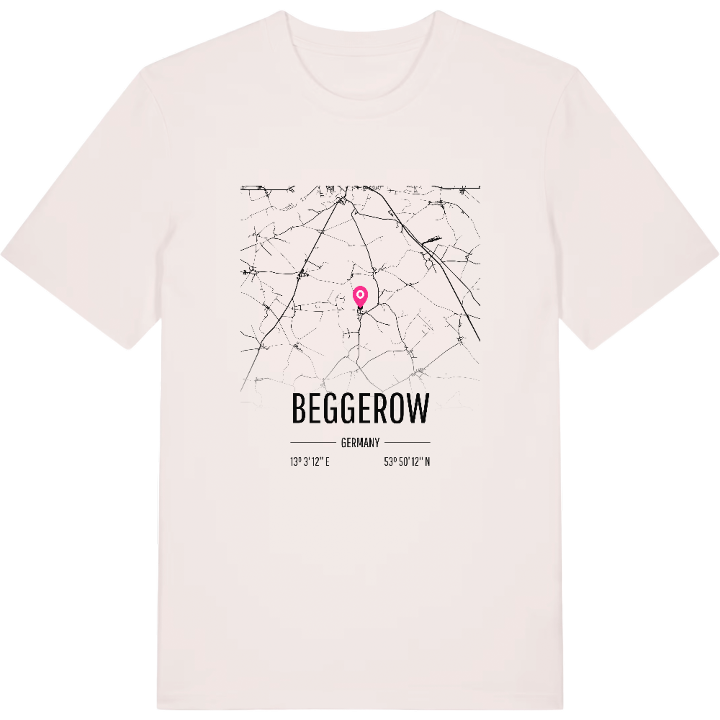 Beggerow map t-shirt – t-shirt from PinShirt