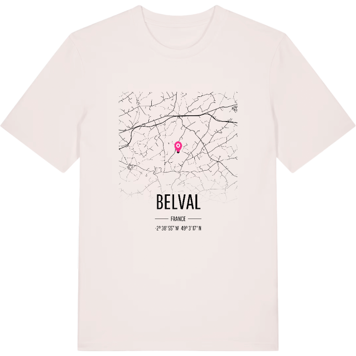 Belval map t-shirt – t-shirt from PinShirt