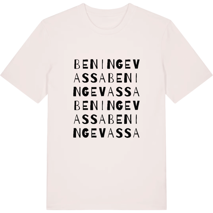 Beningevassa wordplay t-shirt – t-shirt from PinShirt