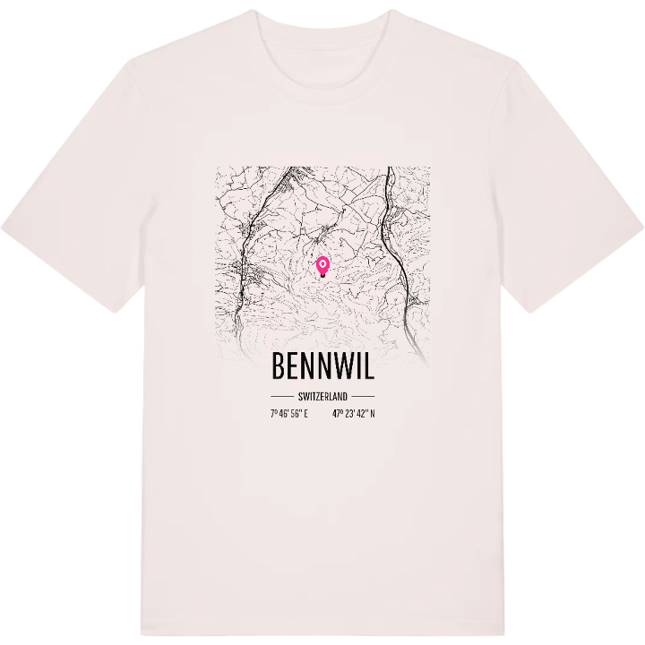 Bennwil map t-shirt – t-shirt from PinShirt