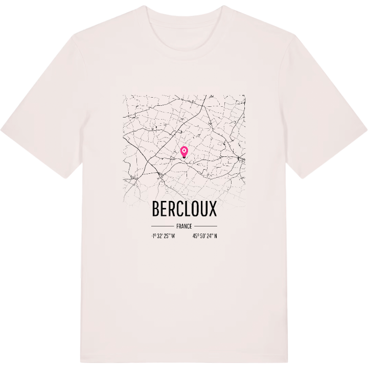 Bercloux map t-shirt – t-shirt from PinShirt