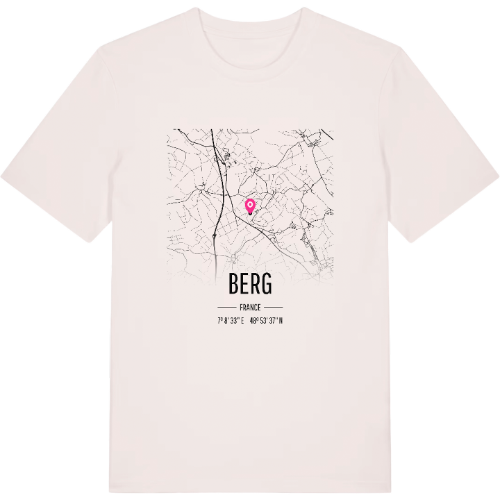 Berg map t-shirt – t-shirt from PinShirt