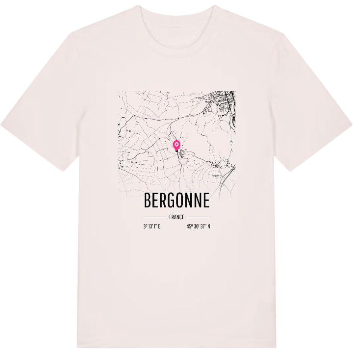 Bergonne map t-shirt – t-shirt from PinShirt