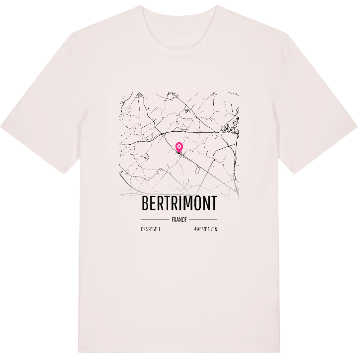 Bertrimont map t-shirt – t-shirt from PinShirt