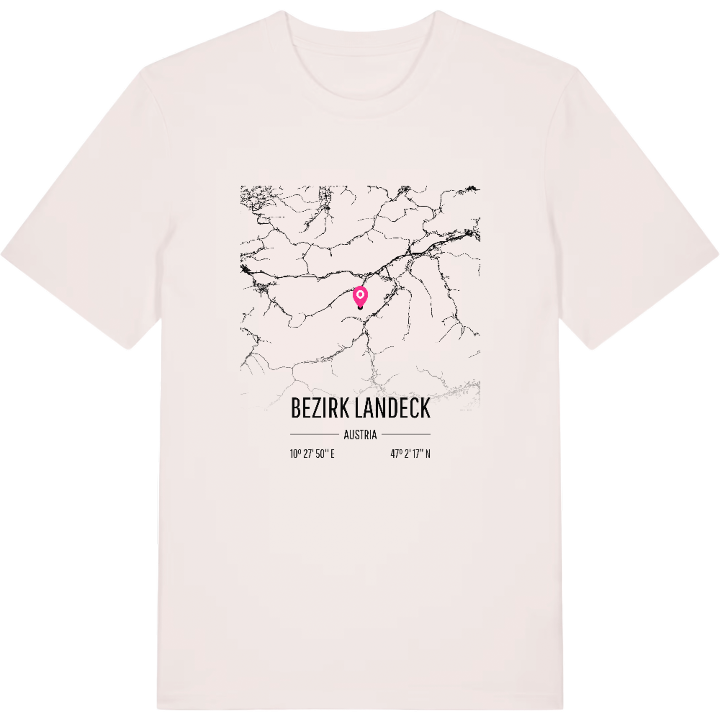 Bezirk Landeck map t-shirt – t-shirt from PinShirt
